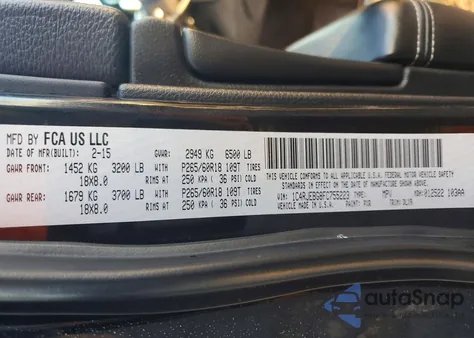 2015 Jeep Grand Cherokee Limited from USA, damaged, VIN 1C4RJEBG8FC755223